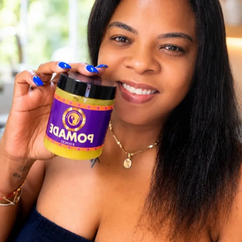 Goddess  Pomade - 8 oz, Gentle for Fine Locks, Natural Ingredients, Rosemary & Oil Infused, Paraben-Free, No Artificial Fragrances or Colors Haircare Styling Product Texturizing Volumizing Product Volume Matte Finish