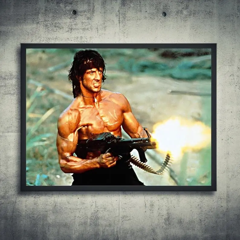 John Rambo Printable wall art Sylvester Stallone poster - TikTok Shop