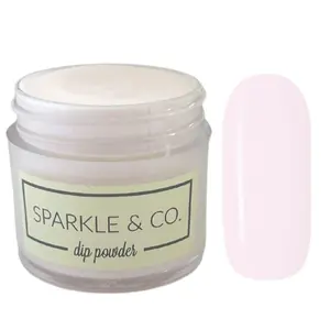 Sparkle & Co dp.296 Pink Coconut Mini Dip Powder For Nails - 1 Jar Lasts 5-7 Manis