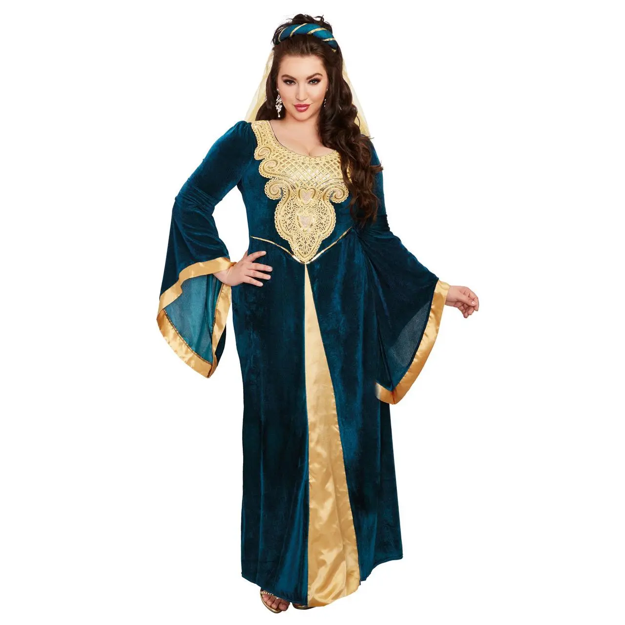 Plus Size Medieval Maiden Costume