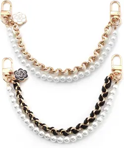 Purse Extender Chain Bag Charms 2 count Imitation  Short Handle Replacement Bag Chain Strap for Handbags Decoration(10.4")