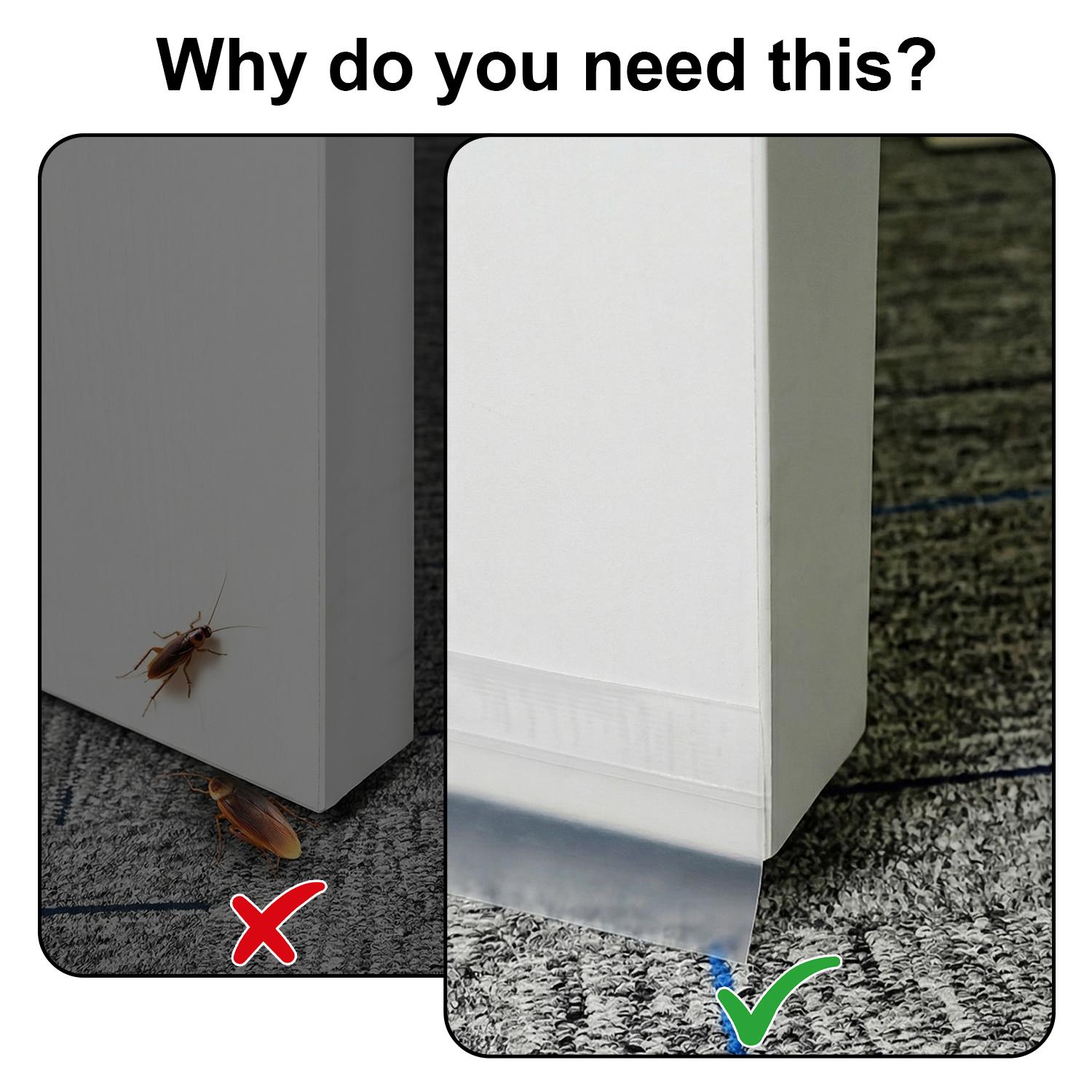 16.4Ft Door Weather Stripping,(1.38in Width) Weather Stripping Door Draft Stopper Adhesive Seal Strip Anti Draft Insulation Tape for Doors Windows and Shower Doors