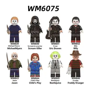 Halloween Series Building Block Set, Scary Figure Assembly Toy for Kids, Fun Playset, Perfect Halloween Gift