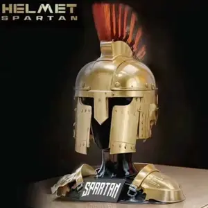 Ancient Greek Spartan Warrior Helmet Model Building Blocks Toy Display Piece, Children Gift, Moc Creative Design, No Battery Included