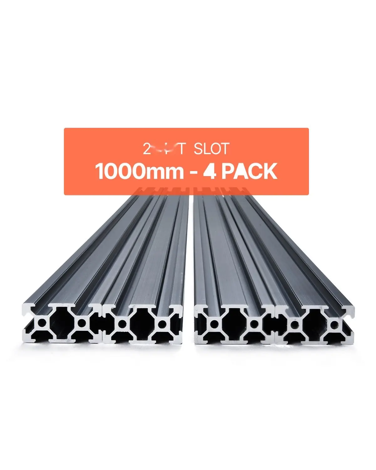 4 Pieces 39.4 Inch (1000 Millimeter) T-Slot 2040 Aluminum Extrusion With Anodized Finish, Precision Linear Rail System For CNC Milling, CNC Router, 3D Printer, And Industrial Assembly, Standard Aluminum Framing Compatible