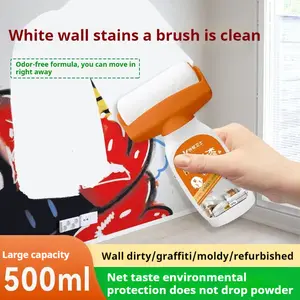 Large roller paint for wall, latex paint, white repair paste, putty, wall repair, white self-spraying small roller brush, decontamination artifact