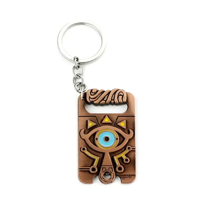 Tears of the Kingdom Purah Pad Keychain Zeldas Master Sword Link Hero Hylian Shield Pendant Keyring For Fans Collect Jewelry