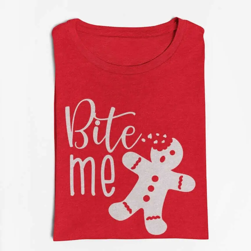 Bite me Christmas Gingerbread Shirt