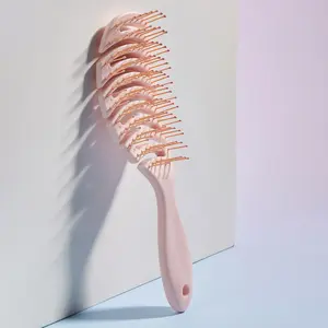 Hollow Out Hair Brush with Box Packaging,1count/3counts Scalp Massage Combs Hair Styling Detangler Hairbrush Fast Blow Drying Detangling Tool Wet Dry Curly Hair Curved Brush, Hair Care Comb