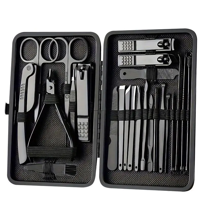 #Summervibes Premium 8/15/24-Piece Nail Clipper & Grooming Kit – Complete Professional Manicure & Pedicure Set Travel Case – All-in-One Nail Care Tools for Men, Husband, Boyfriend, Parents – Perfect Gift for Him or Loved Ones