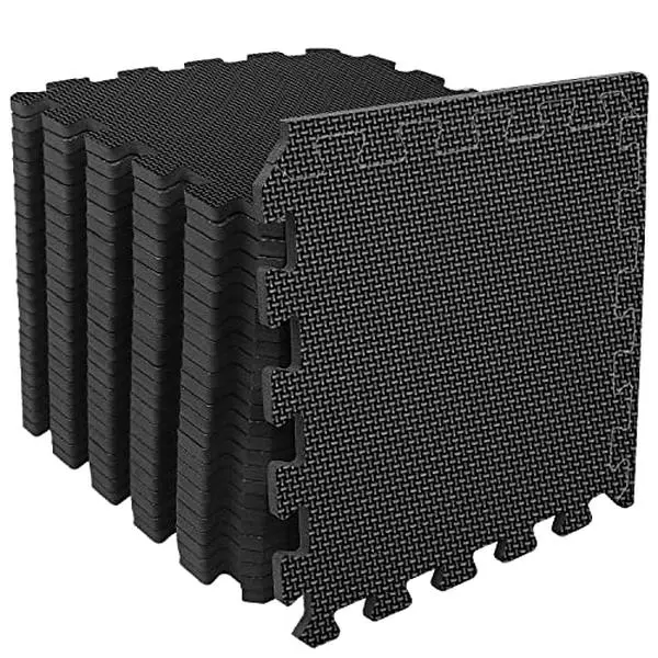Interlocking Floor Mats, 12.2'' × 12.2'' Play Workout Mat, 0.4 Inch Thick Puzzle Exercise Mat With 24/36/48  EVA Foam Floor Tiles, Gym Flooring For Home Gym, Gym Floor Mat For Workout Equipment