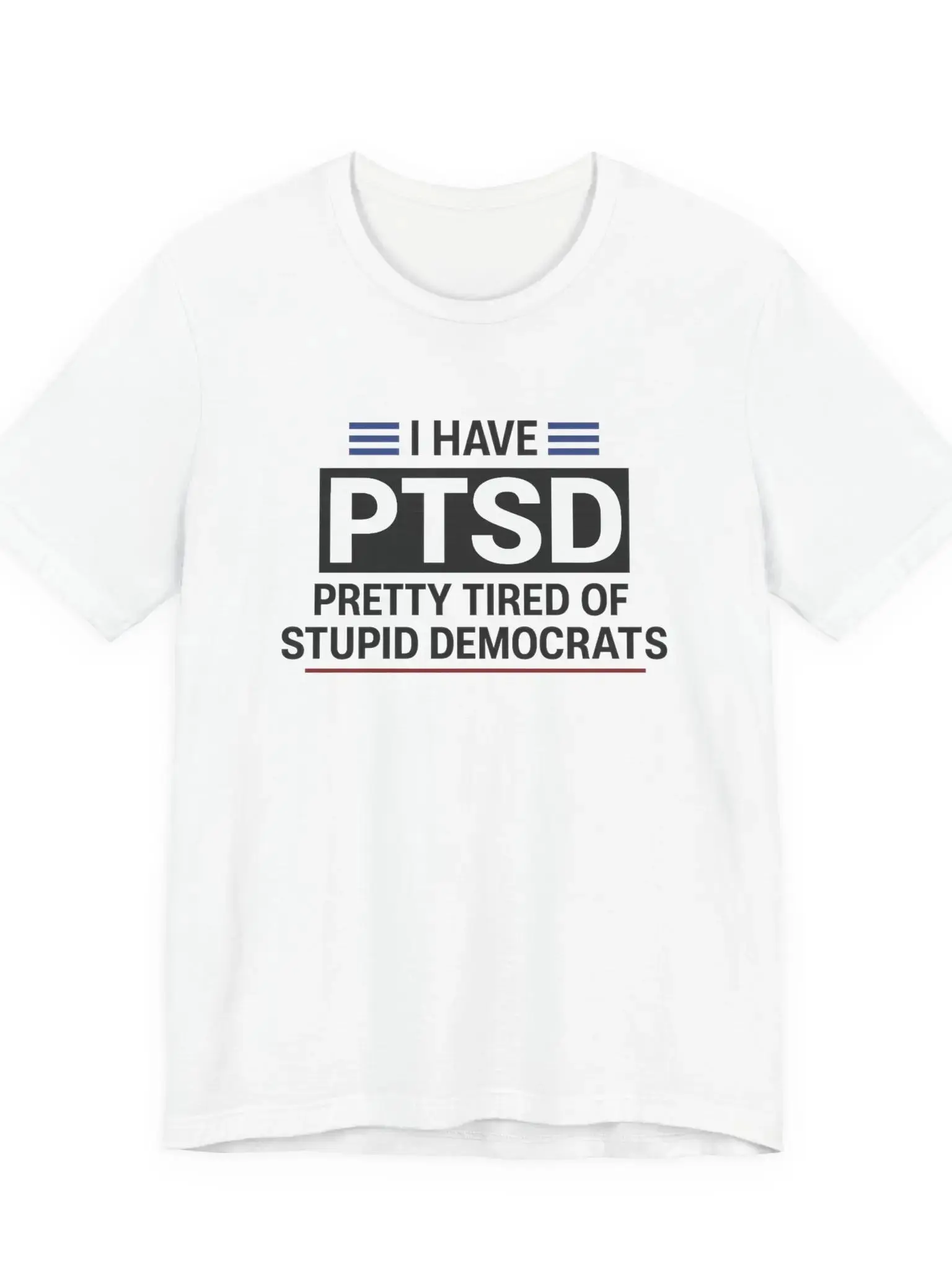 Men's Short-Sleeve PTSD Statement Sports T-Shirt, Sports & Outdoor Clothing Top