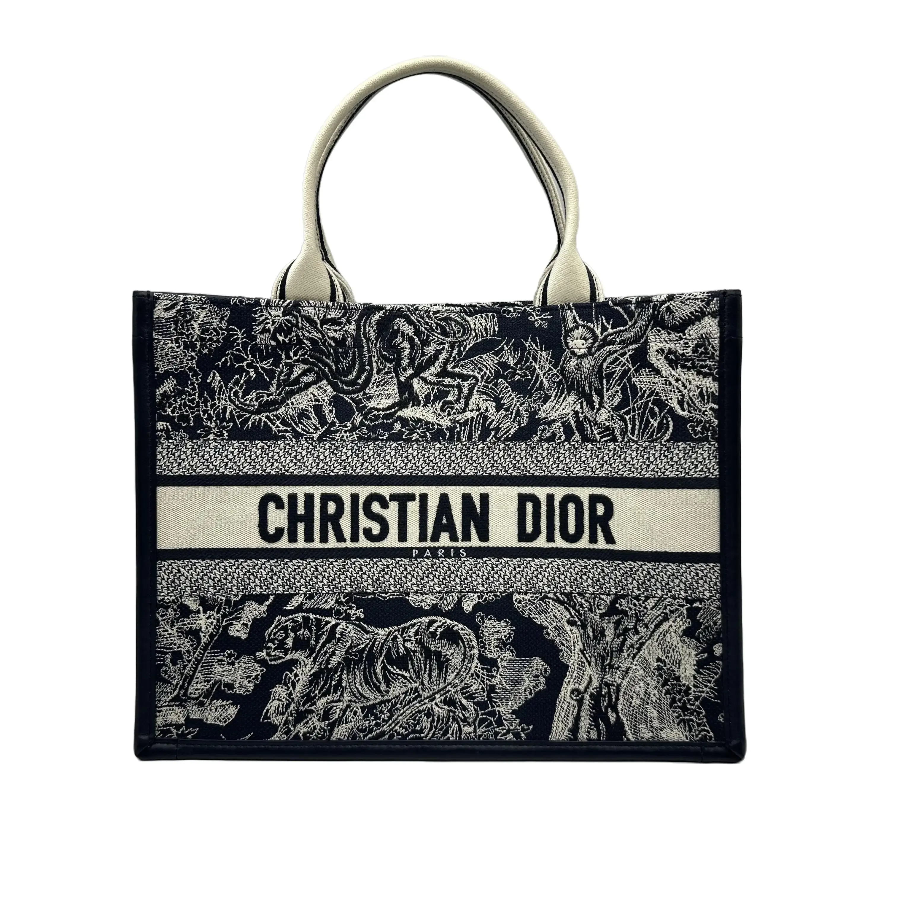 Pre-owned Dior HZ9 Book Tote – "Zoo" Edition – Large 70936