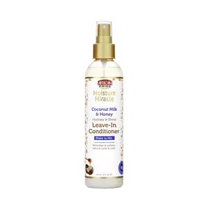 AFRICAN PRIDE MOISTURE MIRACLE COCONUT MILK & HONEY LEAVE-IN CONDITIONER, 8FL OZ