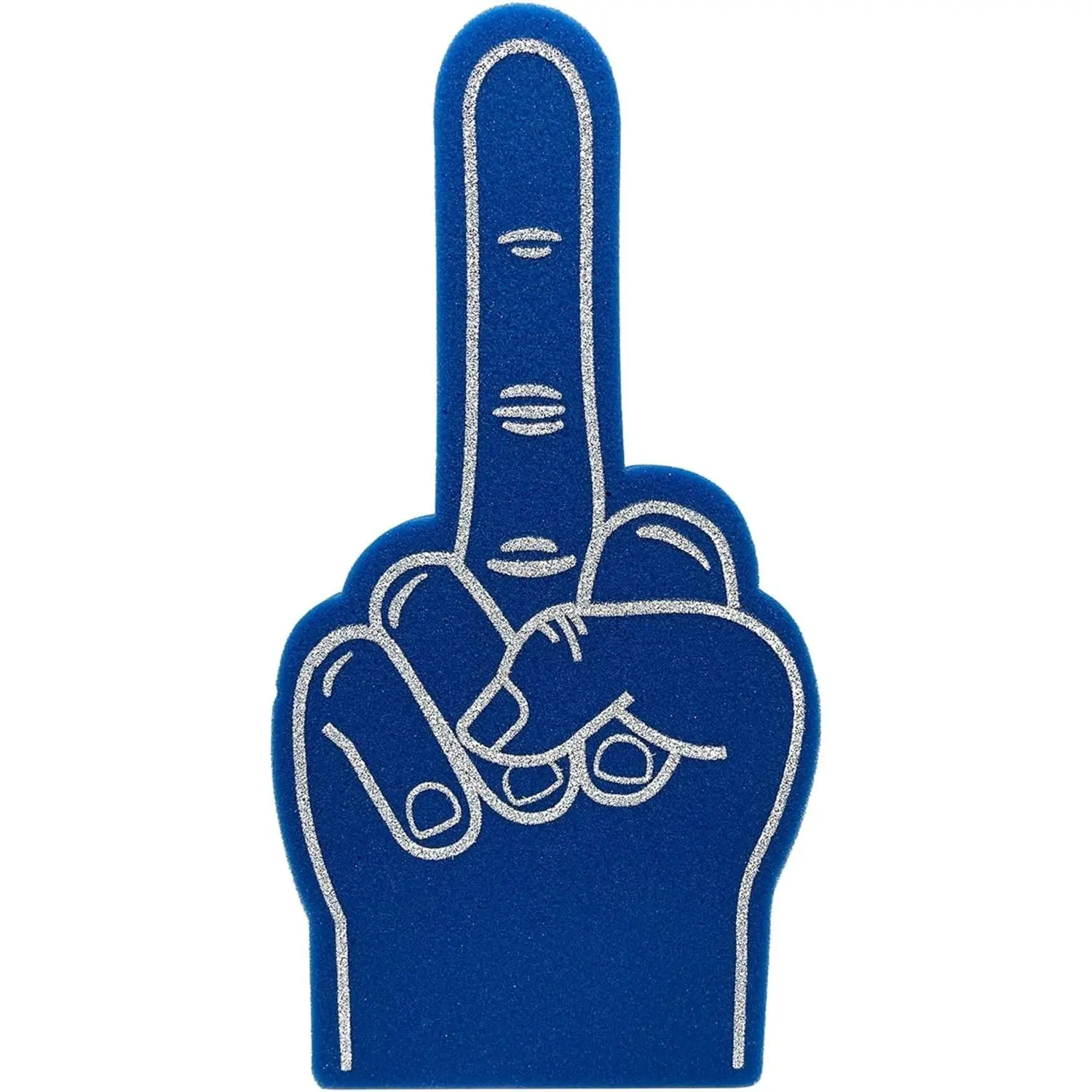 17 Inch Giant Foam Middle Finger Hand Vibrant Color Cheerleading Prop for Sports Events Games Celebration Suitable for All Occasions Red