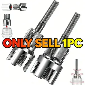 Professional Integrated Pipe Threading Tool Set, Internal & External Thread Maker for Ppr/PVC Pipes, Fits Multiple 1/2", 3/4", 1" Pipes, Works with Electric Drills