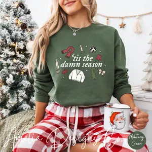 Tis The Damn Season Sweatshirt | Taylor Christmas Sweater | Evermore Christmas Sweatshirt | Cute Christmas Crewneck | Fan Gift