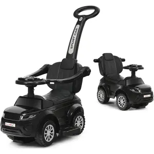 Costway Ride On Push Car, Foot to Floor Ride On Sliding Car Push Handle & Detachable Guardrail, Sound & Lights, Under Seat Storage, Push Cars for Toddlers