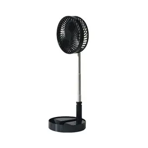 Retractable fan USB rechargeable foldable portable mini electric fan for dormitory and outdoor activities with remote control