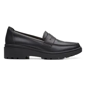 Clarks Collection Leather Lug Sole Loafers- Calla Ease