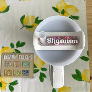 Name Plate Accessory for Water Bottle Fits Flowstate Quencher 2.0 20oz and 30oz