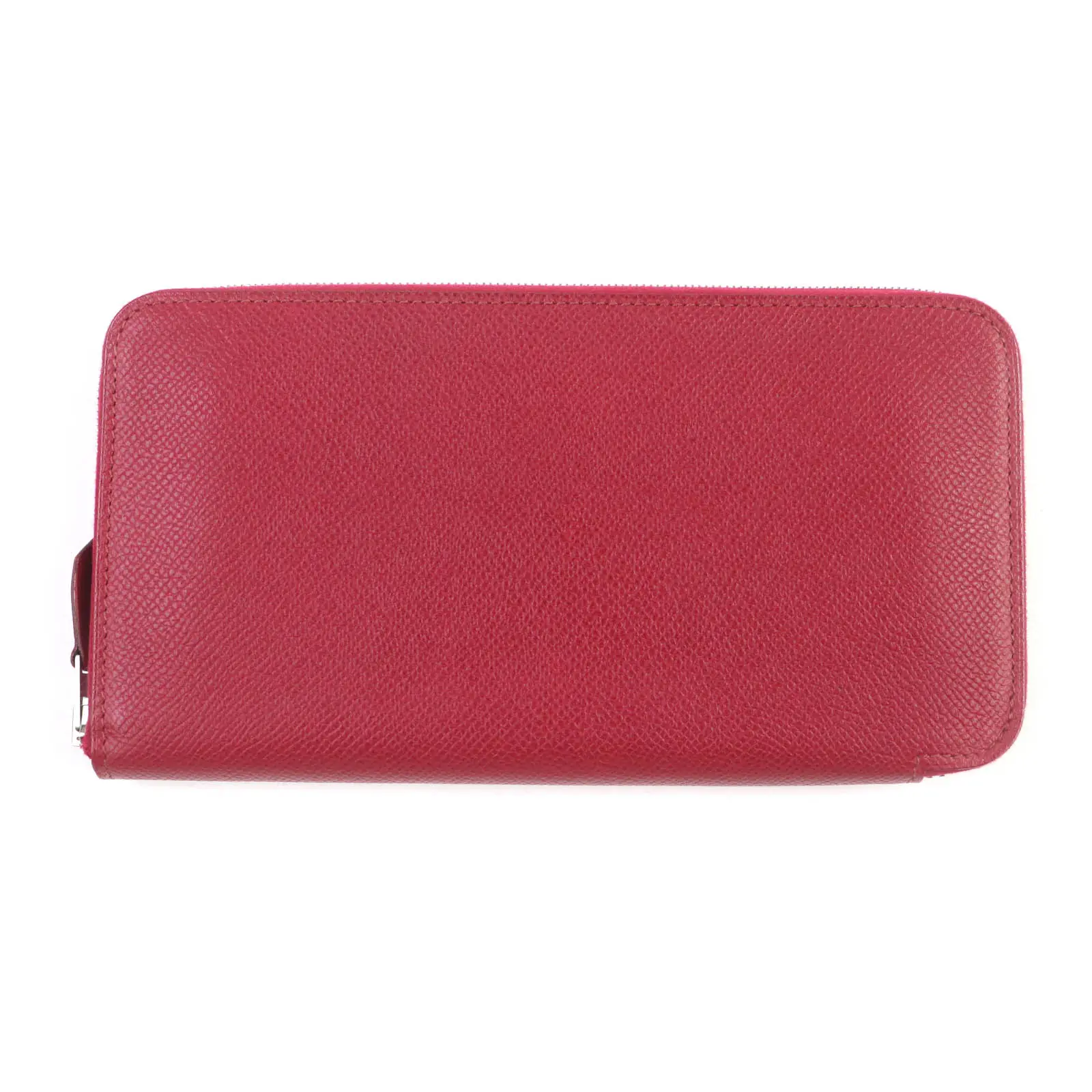 Pre-owned HERMÈS Calfskin Small Leather Goods Hermes Azap Long Epsom Leather Zip Wallet