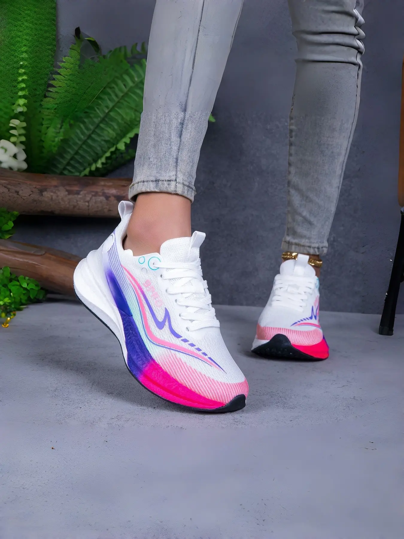 Women's Outdoor Running Shoes, Lightweight Sporty Design, Ideal for Fitness & Walking, Comfortable Sole, Workout Sneakers, Running Sports Shoes, Running Sports Footwear, Running Trainers