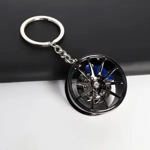 1pcs Car Keychain Rotating 360°, Creative Decorative Car Key Ring Decoration, Practical Accessory, Unique Gift for Car Enthusiasts, Auto Accessories