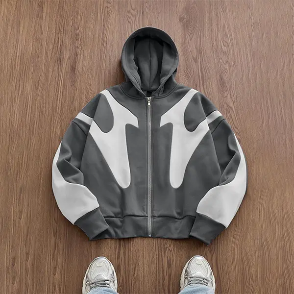 Men's Winter Fleece Lined Thick Cardigan Zip Up Hooded Polar Fleece Jacket Cold Weather Warm Casual Loose Versatile Top Coat Men