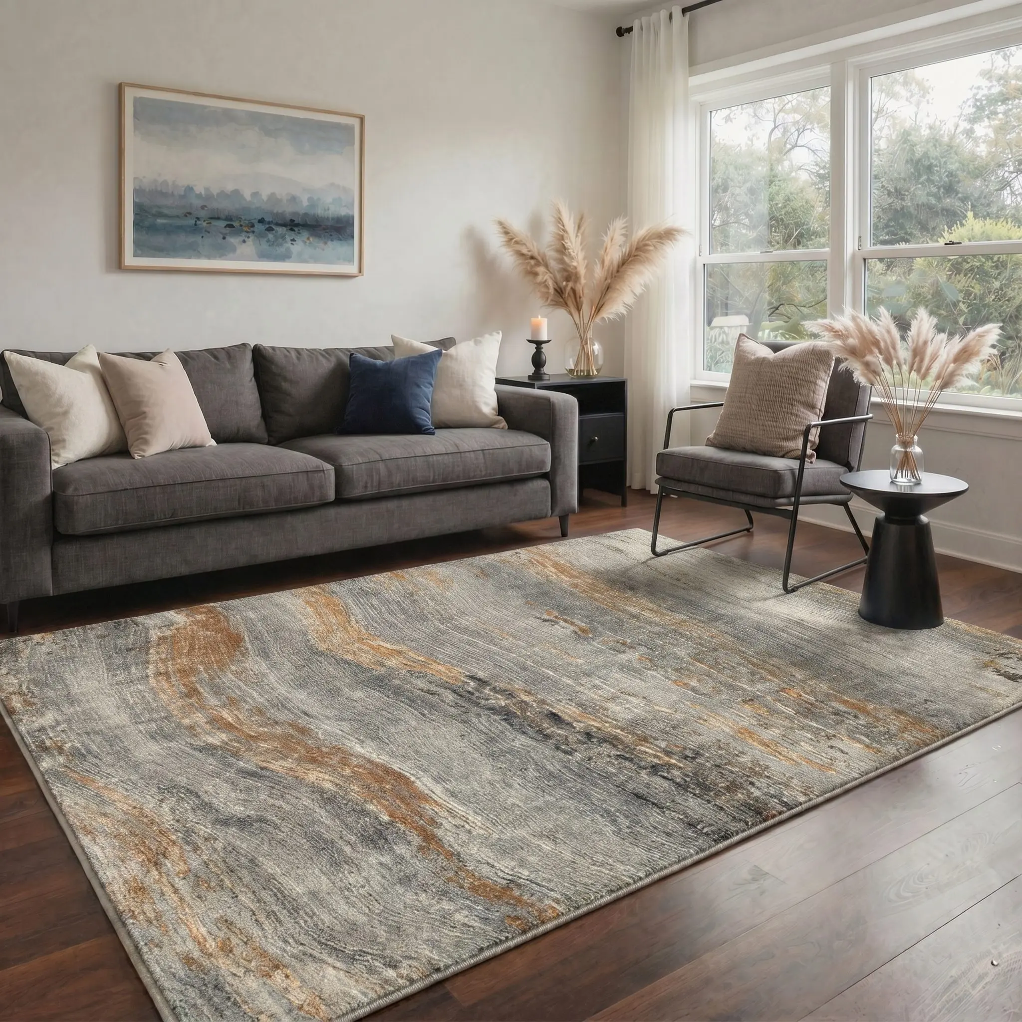 【Back To School】GENIMO Rug – Soft, Pet Friendly, Machine Washable, Non-Slip Area Rug, Home Carpet & Floor Decor, Ideal for Any Room ,ARA1331-DESERT