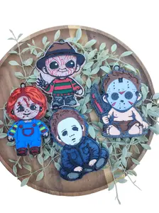 Adorable Cute Horror Guys Freshie Car Air Freshener Scented Aroma Beads High-Quality Fragrance Oil Handmade 10" String 3-6 Weeks Durability