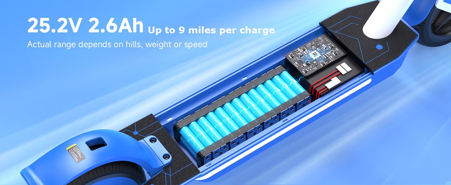 【Kids Love It!】S4 Foldable Electric Scooter with LED Display, 6" Solid Tires, 200W Motor, 3 Speeds (5/8/12 Mph), 154lbs Max Load, Colorful Lights, Electric Scooter for Kids Ages 6-14, Great Gift for Boy Girl