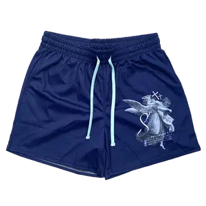 Strength Through Christ Mesh Shorts - Blue