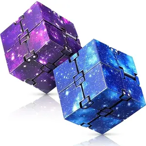 Infinity Cube Fidget Toy, Flip Puzzle Game for Stress Relief, ADHD & Autism Antistress Fingers Tool, Festive Party Bag Gift for Children, Teen Boy Gift, Fidgets