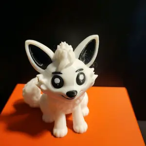 3D-printed cute wolf