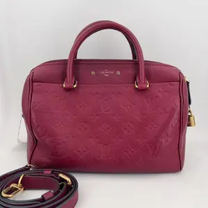 Pre-owned Louis Vuitton leather Crossbody Bags Monogram Empreinte Speedy Bandoulière 25