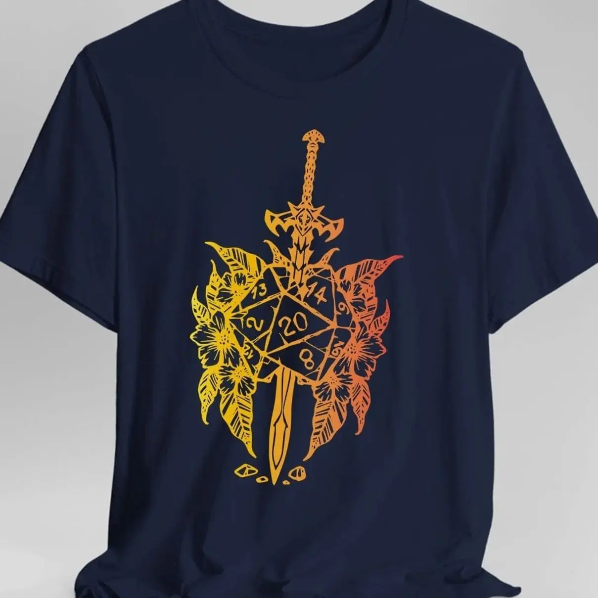 Retro Tabletop RPG D&D D&D Sword   T-shirt Adventure Tee D20