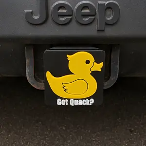 Ducked 3D Printed Hitch Cover - Made from tough PETG Material