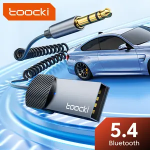 Toocki Aux to Bluetooth 5.4 Adapter 3.5mm Bluetooth Receiver for Car USB 2.0 to 3.5mm Hands-Free Calls Stereo Speakers Audio System
