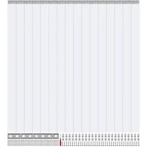 VEVOR Strip Curtain 16PCS, TikTokShopBlackFriday, 96" Height, 96" Width, 0.08" Thickness, Clear Smooth Plastic Door Strips with 50% Overlap, PVC Strip Door Curtain Freezer Curtain for Warehouses, Walk in Freezers, Coolers