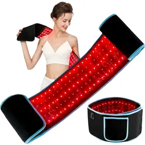 LED Red Light Therapy Belt - Adjustable Infrared Wrap for Muscle Therapy, Skin Firming-Lifting, Rejuvenation & Invigorating Home Self-Care Portable Wellness Device & Gift