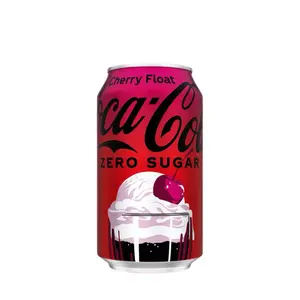 Zero Sugar Coca Cola Cherry Ice Cream Float Flavor Soda - 1 Can 12 Oz