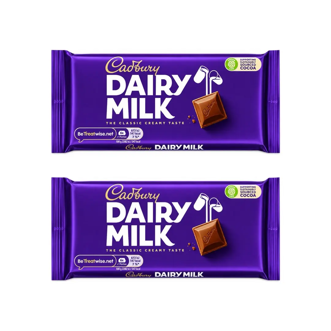 CADBURY DAIRY MILK 110G (PACK OF 2)