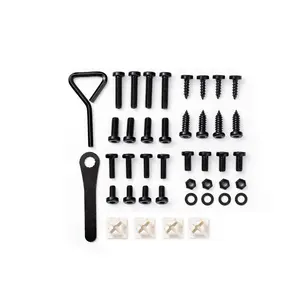 Ultimate License Plate Screw Kit| Anti-Theft Fasteners| Rattle-Proof, Rust-Proof Stainless Steel Screws (Black Kit)