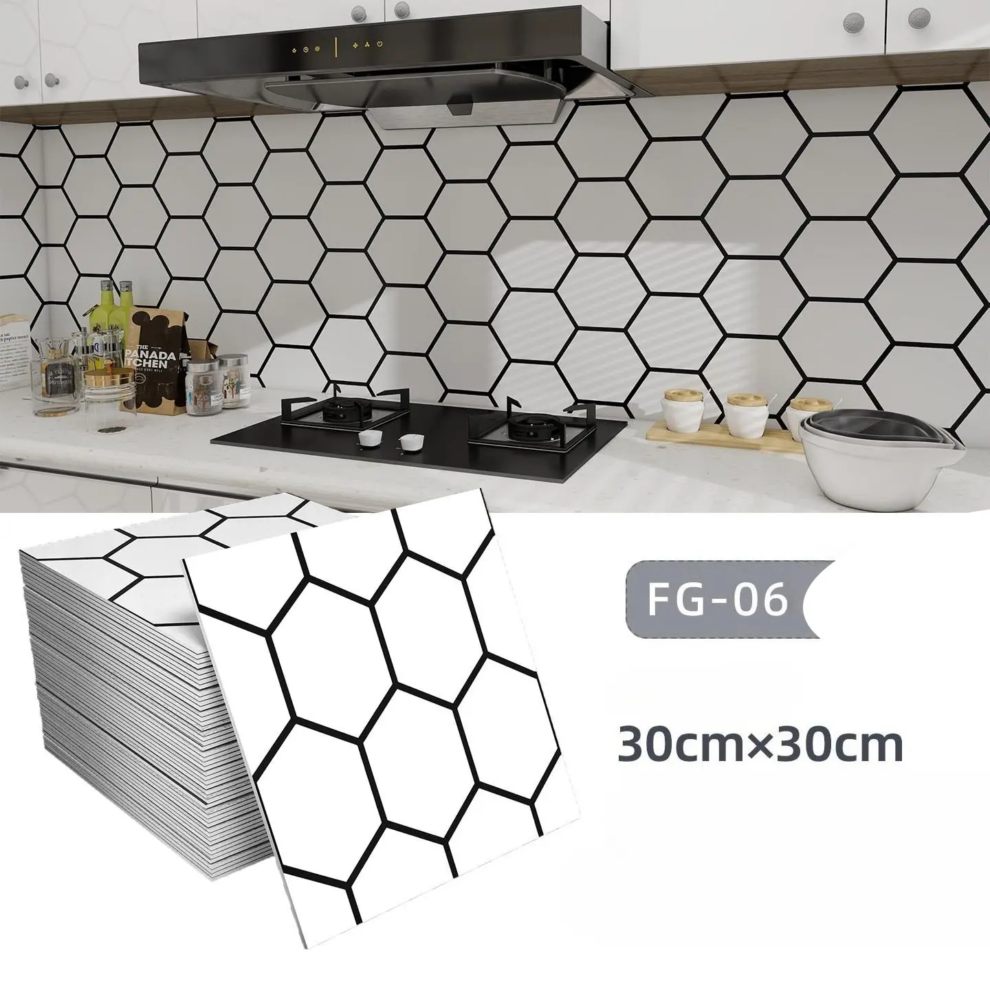 50pcs Marble Pattern Wall Tiles, Self-Adhesive Splashproof Interior Wall Panels, Kitchen Wallpaper Peel and Stick, Ideal for Kitchen, Bathroom, Living Room, Bedroom, Fireplace, Shower Tile