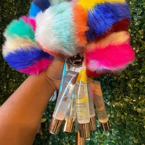 Lip Gloss Keychain Colorful Keychain for Women and Teens