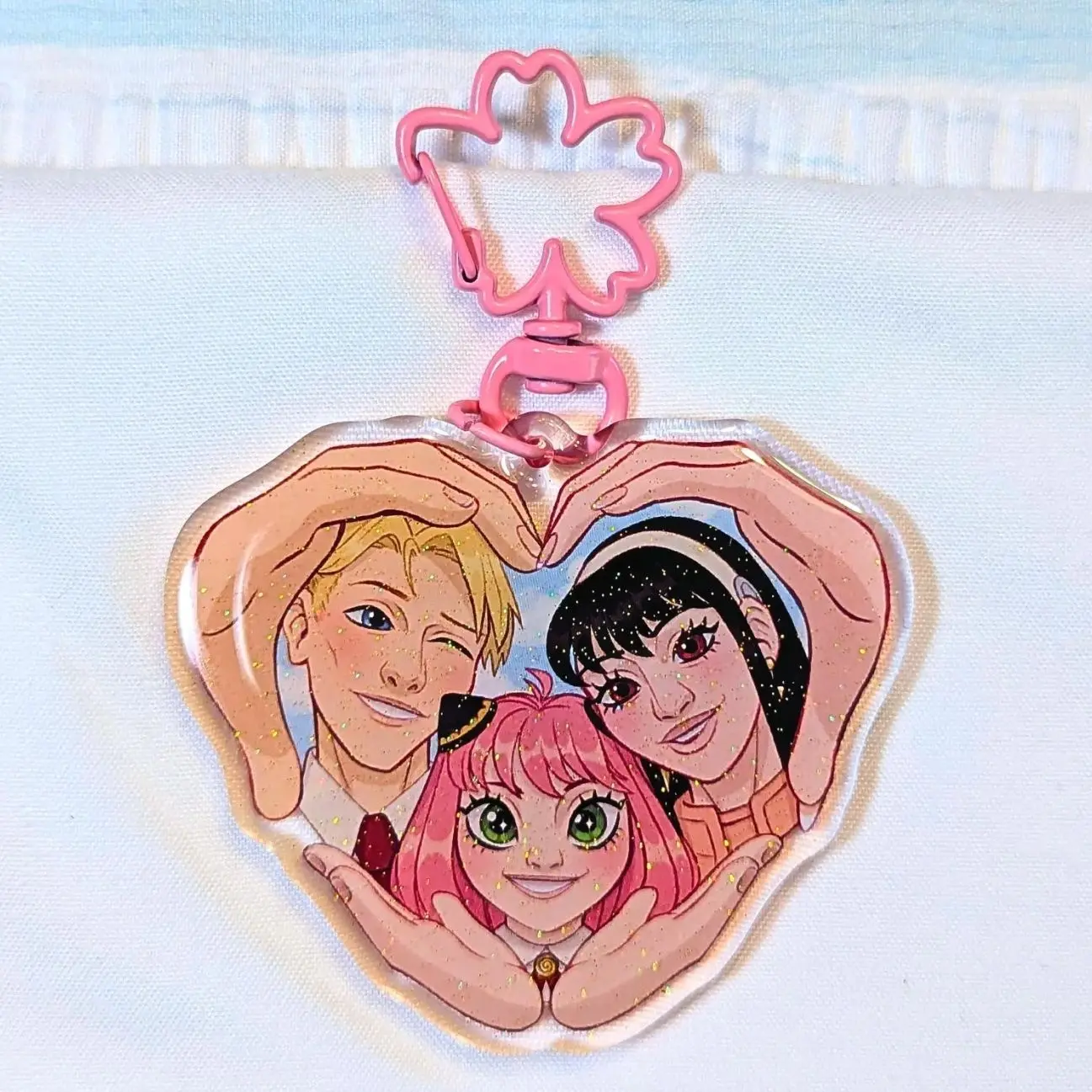Espionage Family Glitter Acrylic  Keychain