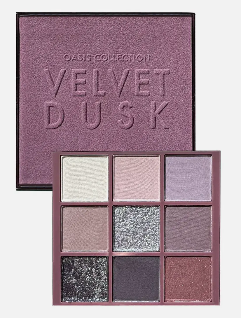 FARMASI Oasis Collection Velvet Dusk Eyeshadow Palette - Vegan, Cruelty-Free Cosmetic, Gentle, Long-Lasting, Silky Smooth, Blendable Shades with Radiant & Matte Finishes, Versatile Options, Single Item for All Skin Types, 0.28oz