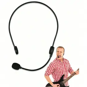1/2/4Pcs Rock Star Costume Accessories Headset, Cosplay Fake Microphone Rock Star Singer Black Fake Microphone Headset Costume Prop Rockstar Costume Accessories, Head Microphone Suitable For Wedding Season, Graduation Season, Gifts For Family And Friends