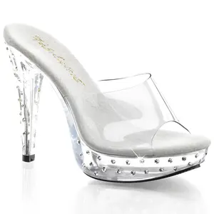 5 Inch Heel COCKTAIL-501SDT Clear Rhinestone